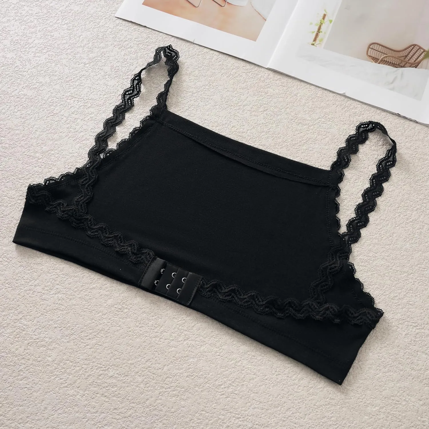 Women's Camisole Tops Modesty Panels Anti Peep Cleavage Cover Wearable Mock Camisole Bra Insert Overlay Tank