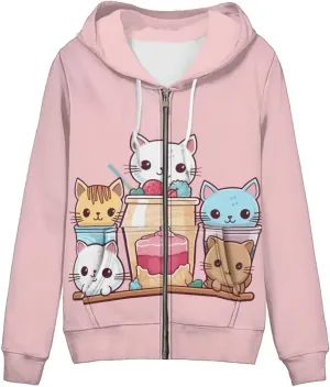 Women's Casual Pullover Long Sleeve Drawstring Hoodie Sweatshirt with Pockets XS-5XL