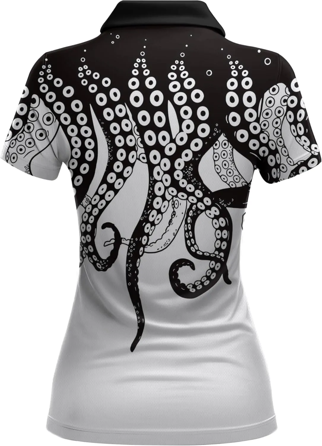 Womens Golf Shirts Hawaiian Funny Print Polo Shirt for Women Golf Shirt Athletic Polos