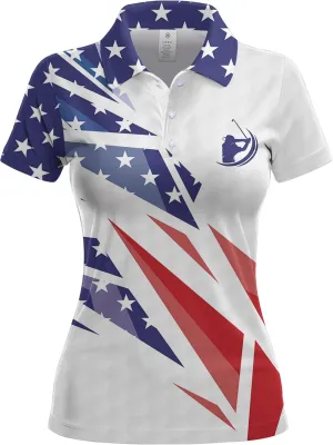 Womens Golf Shirts Hawaiian Funny Print Polo Shirt for Women Golf Shirt Athletic Polos
