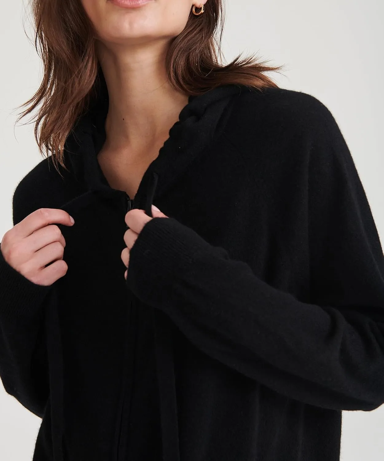 Women's Signature Cashmere Zip Up Hoodie