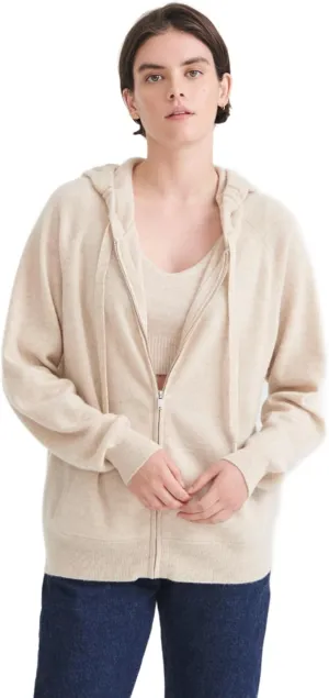 Women's Signature Cashmere Zip Up Hoodie