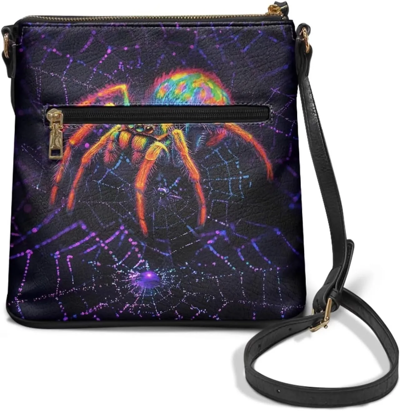 Women's Soft PU Leather Shoulder Bag Ladies Handbags Crossbody Bag with Adjustable Straps and Muti Zipper Pockets