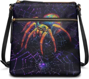 Women's Soft PU Leather Shoulder Bag Ladies Handbags Crossbody Bag with Adjustable Straps and Muti Zipper Pockets