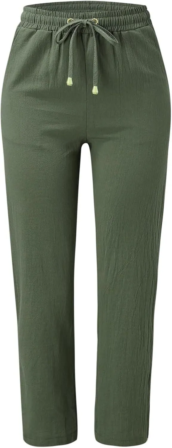 Women's Straight Leg Pants Winter flexie Hiking Thermal with Pockets Wide Leg Straight Leg