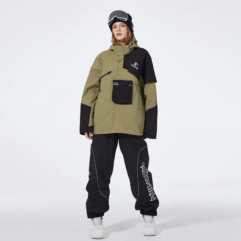 Women's Winter Skisuit Waterproof Windproof Ski Jacket and Pants Set