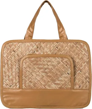 WOODEN Bamboo Laptop bag/office bag for Men and Women, Tan