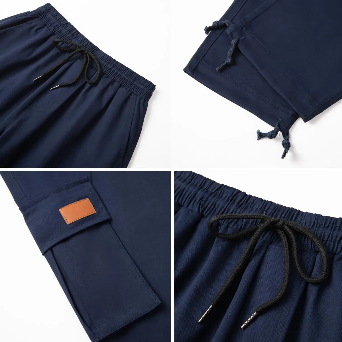 WZIKAI Mens Cargo Pants Casual Joggers Hiking Pants Loose Straight Athletic Workout Sweatpants with Pockets