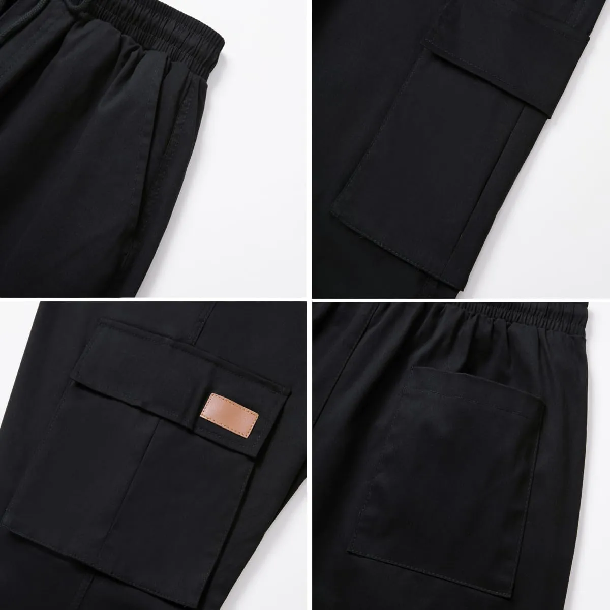 WZIKAI Mens Cargo Pants Casual Joggers Hiking Pants Loose Straight Athletic Workout Sweatpants with Pockets