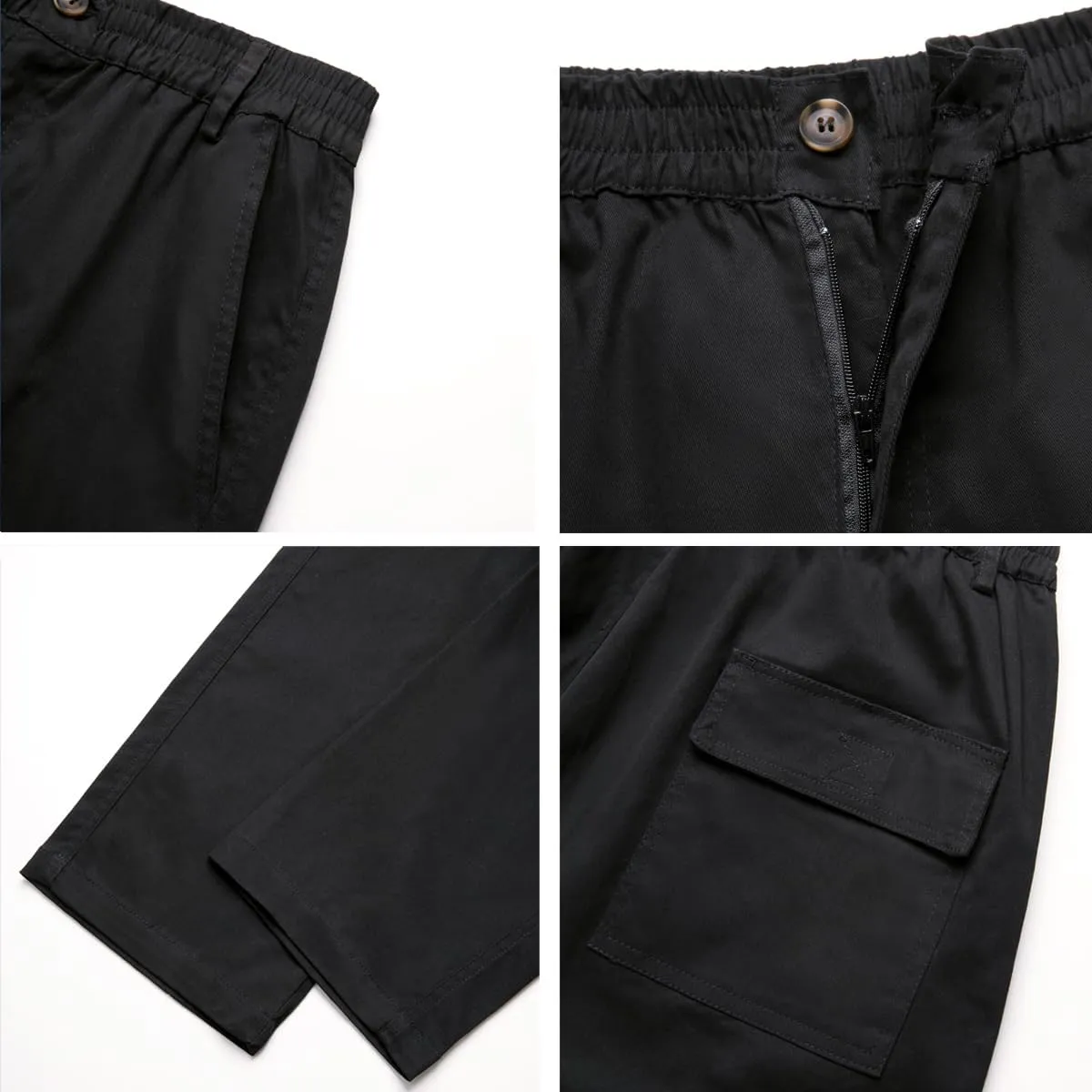 WZIKAI Mens Cargo Pants Casual Joggers Sweatpants Athletic Workout Hiking Pants with Multi-Pockets