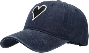 XYIYI Vintage Washed Distressed Baseball Cap Adjustable Cotton Dad Hat for Women Men