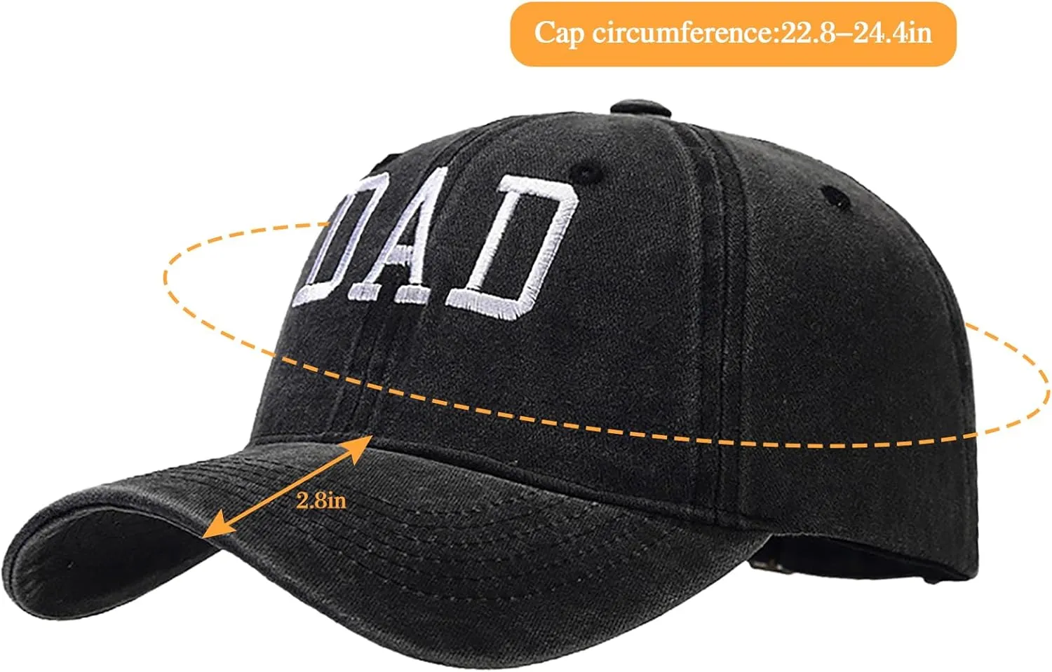 XYIYI Vintage Washed Distressed Baseball Cap Adjustable Cotton Dad Hat for Women Men