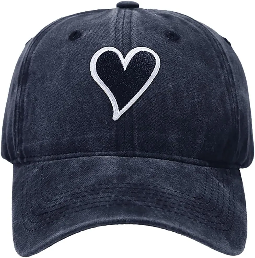 XYIYI Vintage Washed Distressed Baseball Cap Adjustable Cotton Dad Hat for Women Men