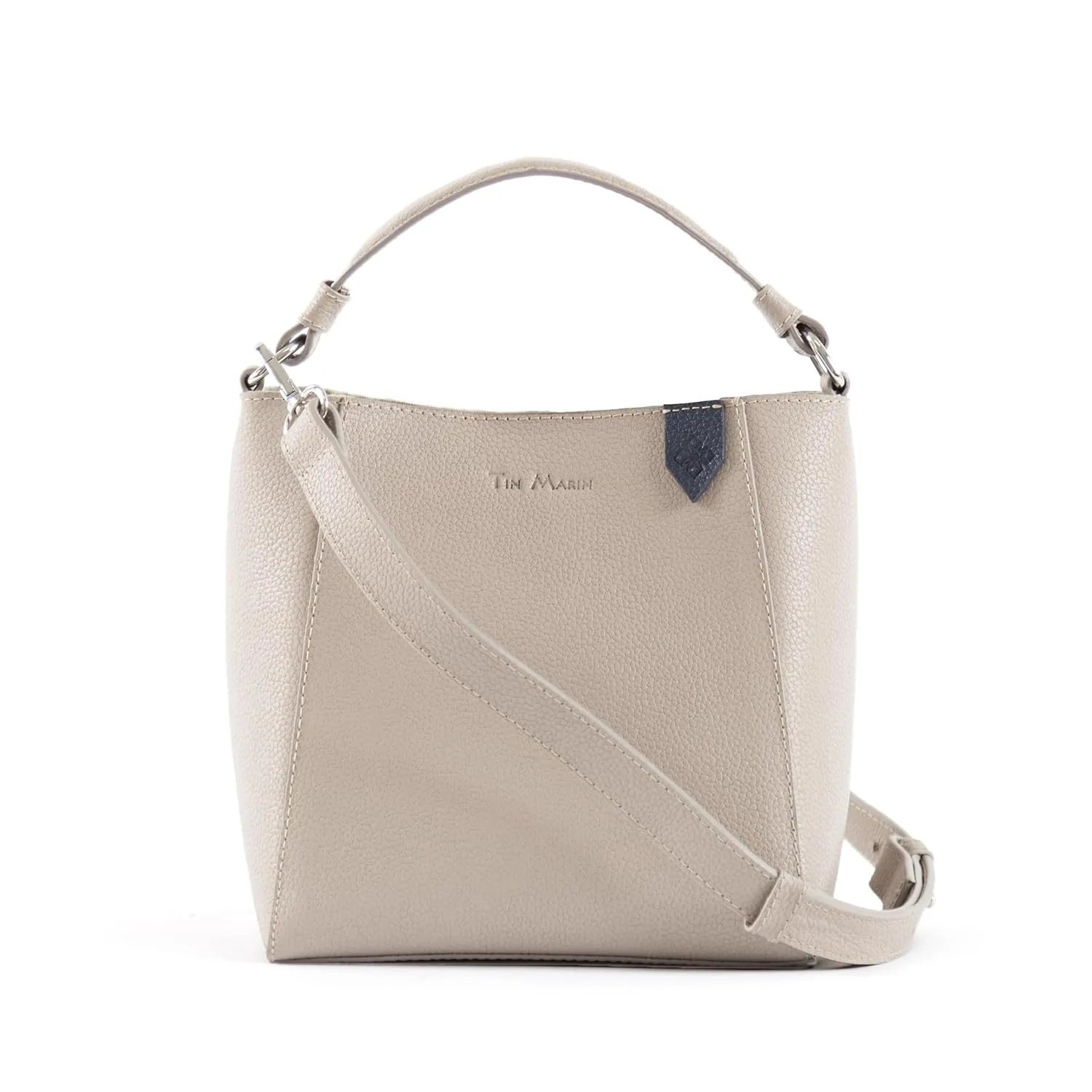 Yaya Leather Bucket Bag - Grey, Leather Shoulder Bag, Black Leather Bag, Crossbody Bag, Gift for Her, Genuine Leather Bag, Handbag Women