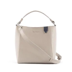 Yaya Leather Bucket Bag - Grey, Leather Shoulder Bag, Black Leather Bag, Crossbody Bag, Gift for Her, Genuine Leather Bag, Handbag Women