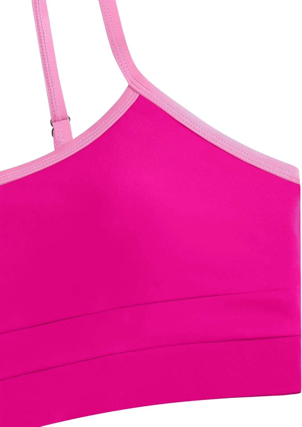 ZAFUL Women High Waisted Bikini Sets Color Block Two Piece Swimsuit Sporty Push Up Bathing Suit with Swim Skirts Swimwear